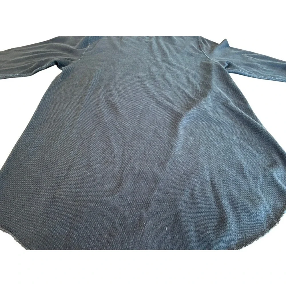 Hanes Mens Reversible Thermal Set Set Navy Blue Waffle Knit Base Layer XL